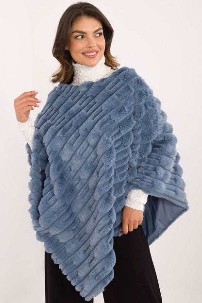 Poncho texturé coupe décontractée