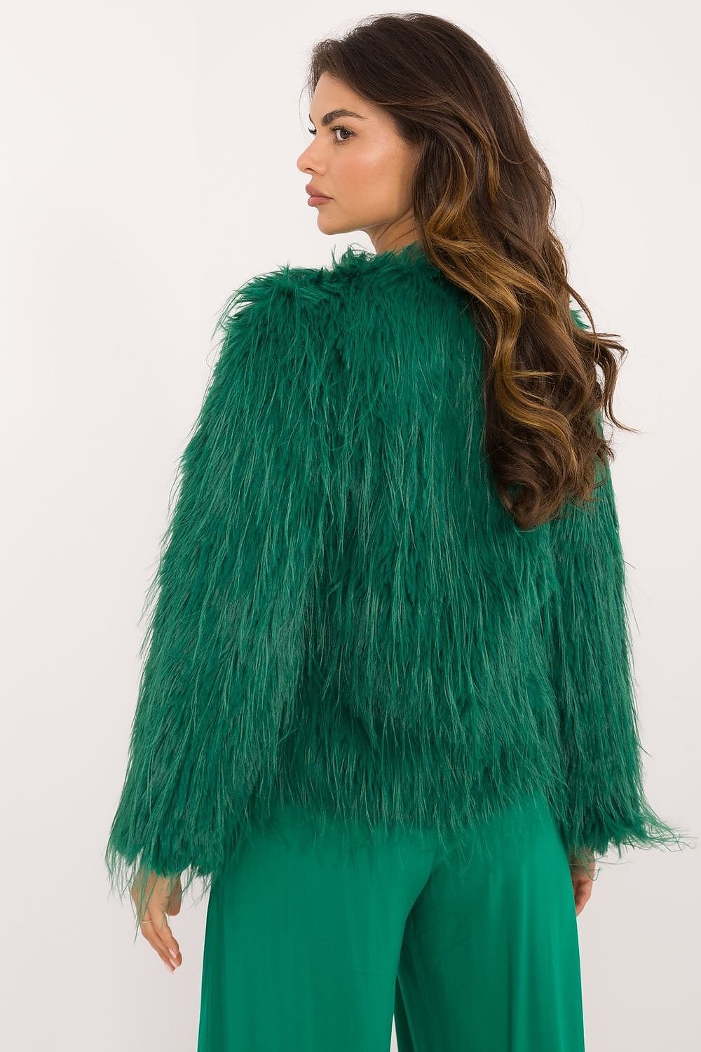 Elegant Transitional Jacket with Furry Finish