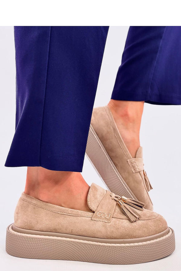 Women's Moccasins with Tassels in Eco-Suede