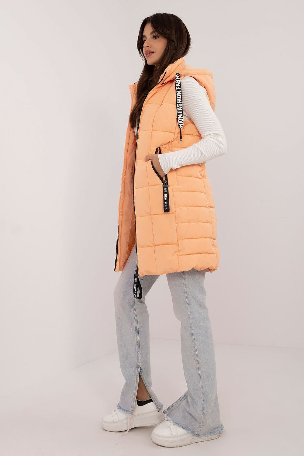 Quilted Zippered Vest for Women