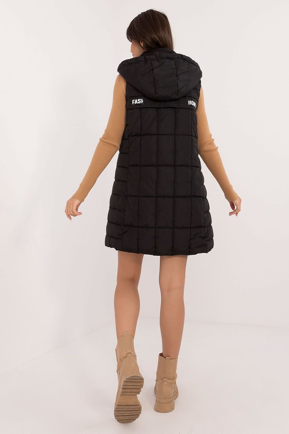 Quilted Zippered Vest for Women