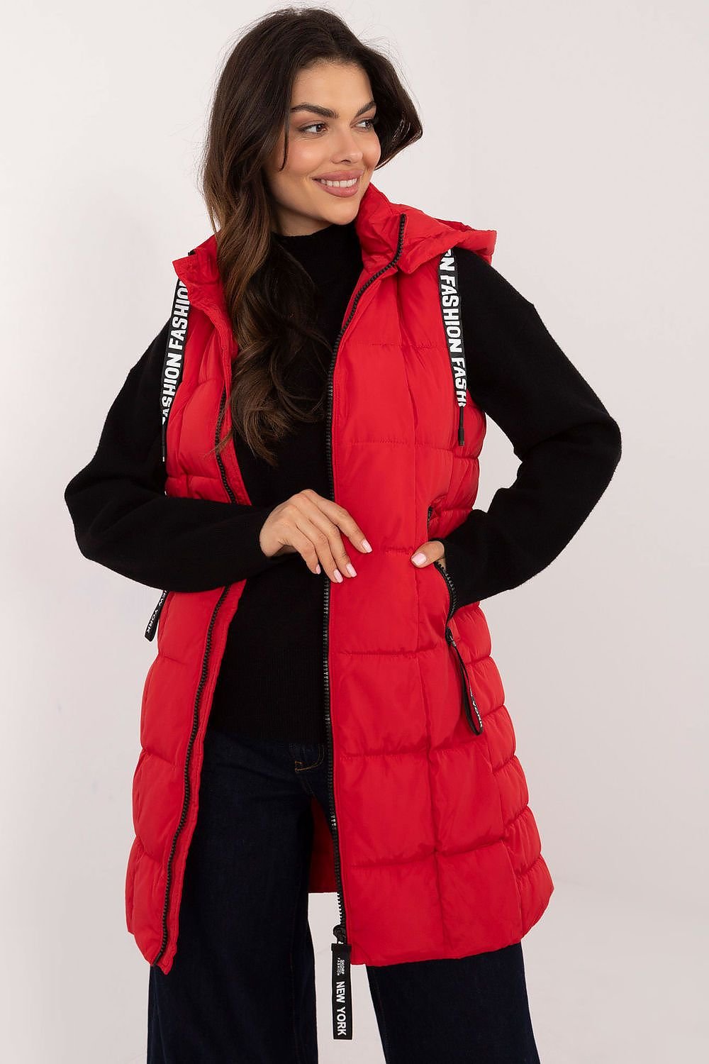 Quilted Zippered Vest for Women