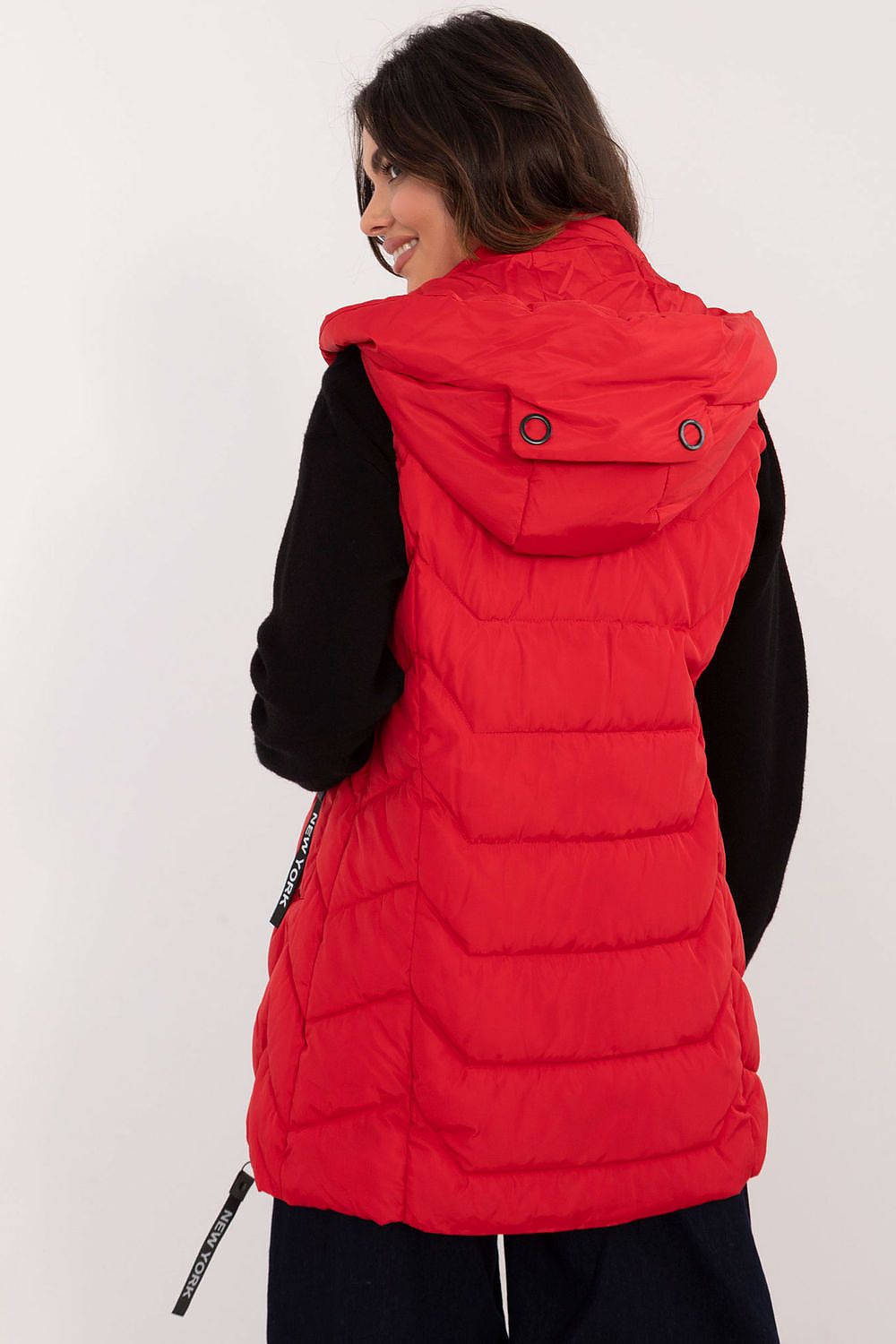 Quilted Zippered Vest with Hood