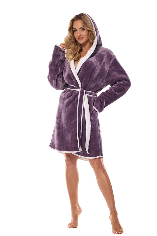 Luxurious Shiny Knit Women's Bathrobe