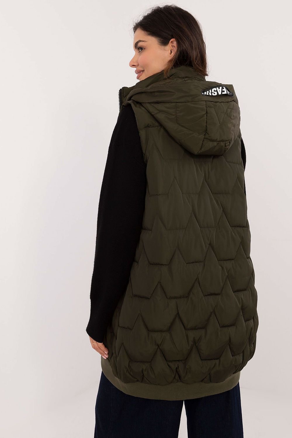 Women's Quilted Vest with Detachable Hood