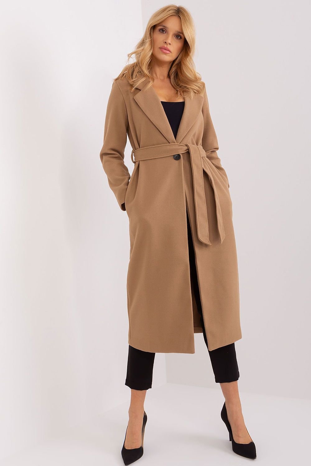 Manteau de transition long classique pour femme