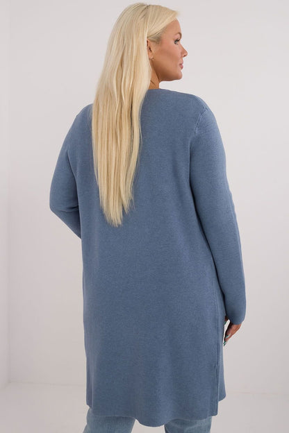 Plus-Size Women's Sweater with Zipper and Oversized Fit