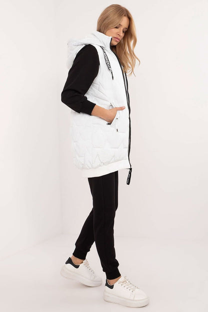 Women's Quilted Vest with Detachable Hood