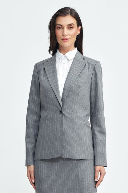 Tailored Fit Jacket with Tennis-Style Stripes