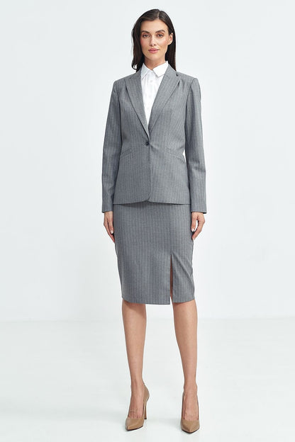 Tailored Fit Jacket with Tennis-Style Stripes