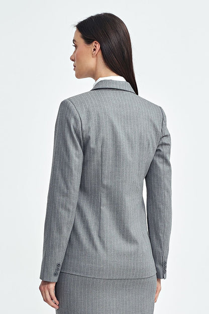 Tailored Fit Jacket with Tennis-Style Stripes