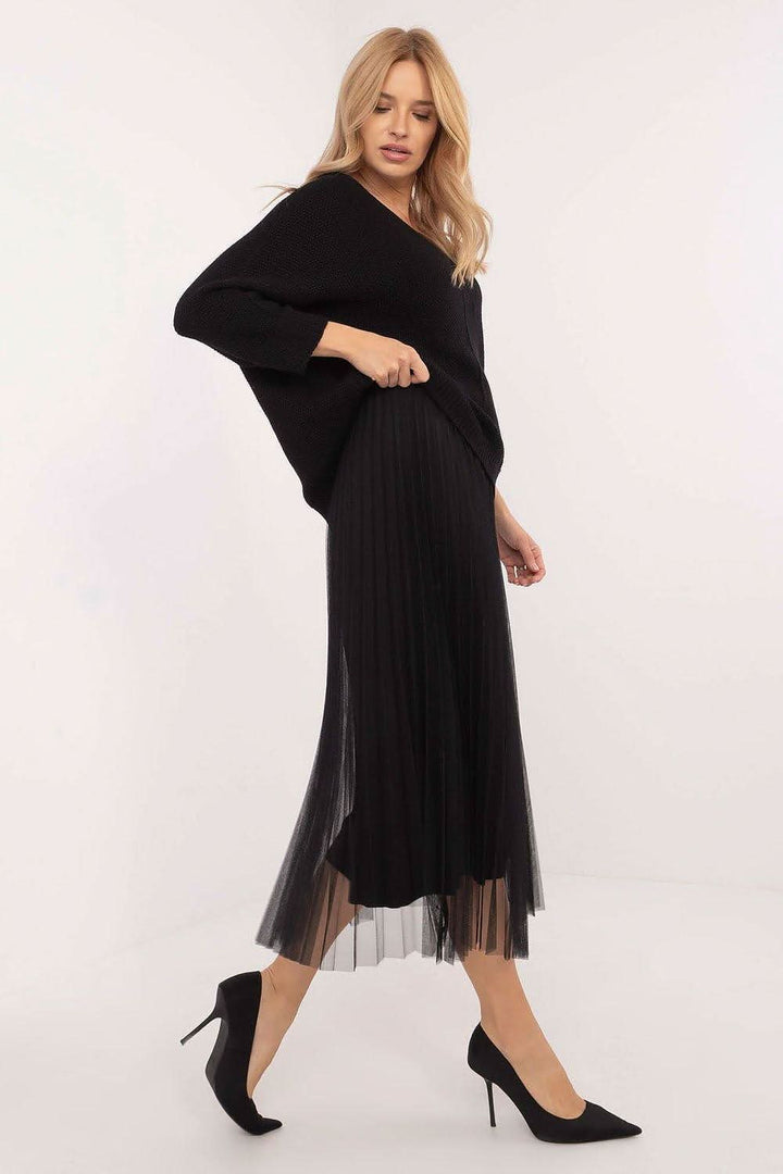 Elegant Sweater & Midi Dress Set - Ludowika 