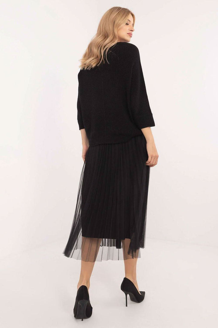 Elegant Sweater & Midi Dress Set - Ludowika 