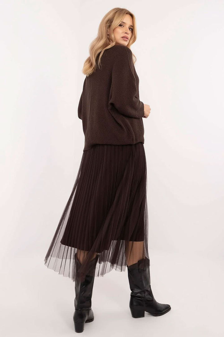 Elegant Sweater & Midi Dress Set - Ludowika 