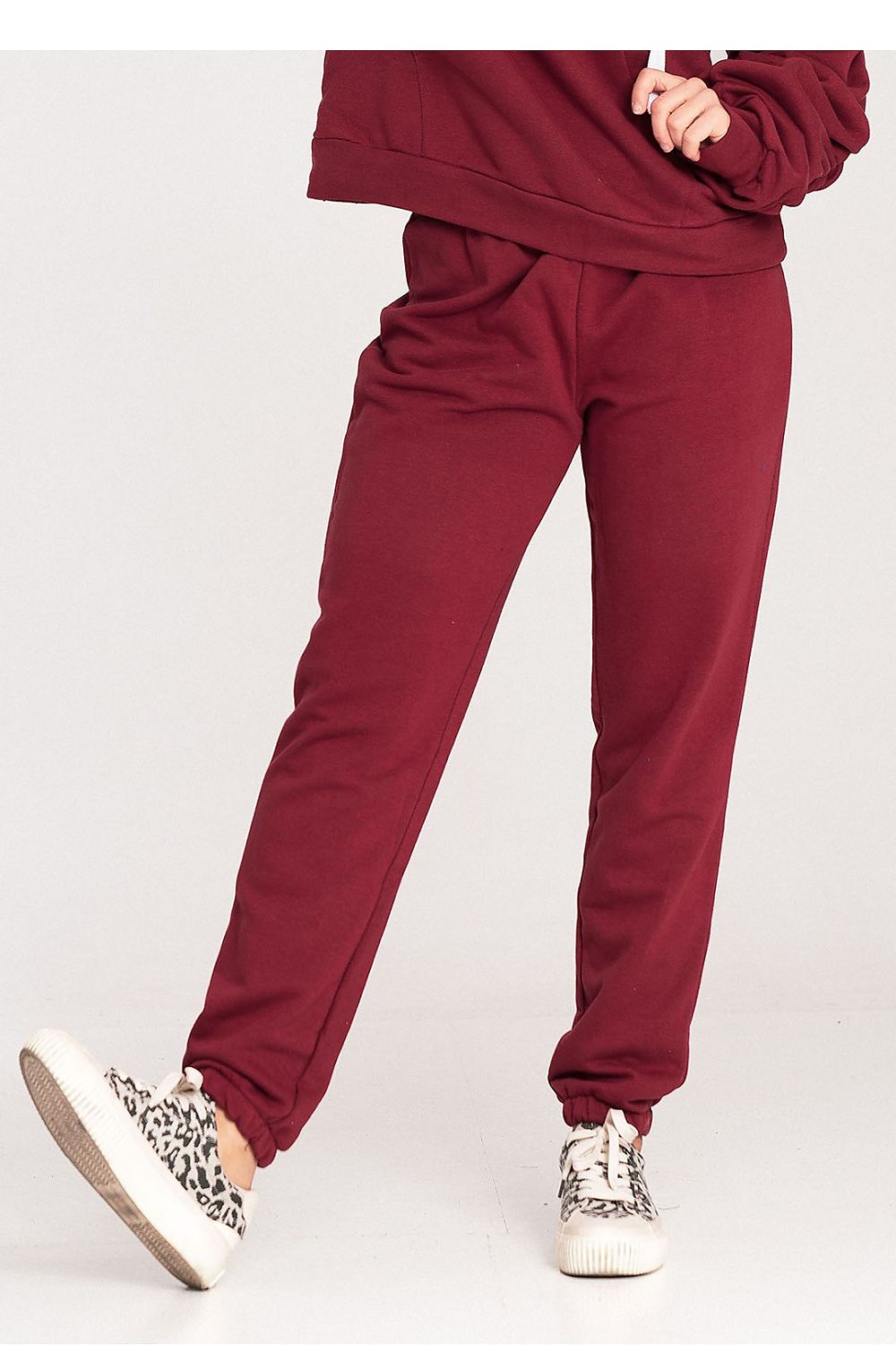 Cotton Sweatpants with Elastic Waistband