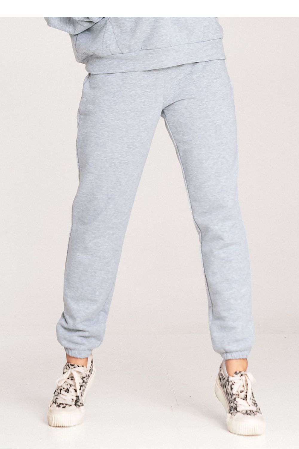 Cotton Sweatpants with Elastic Waistband