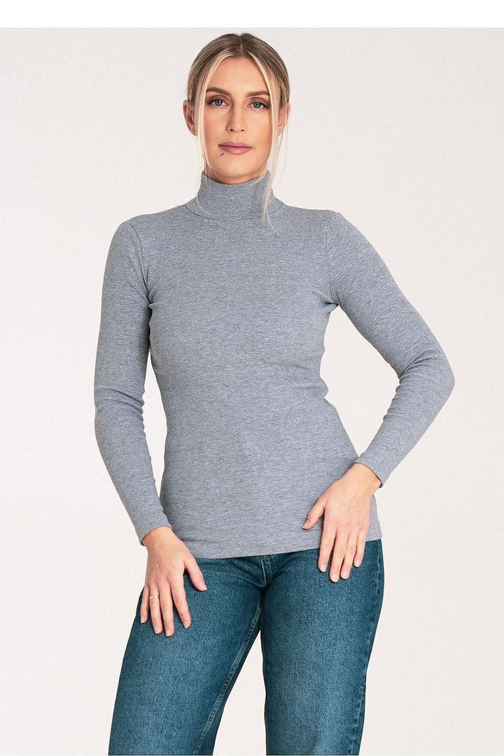 Lightweight Ribbed Cotton Turtleneck - Ludowika 