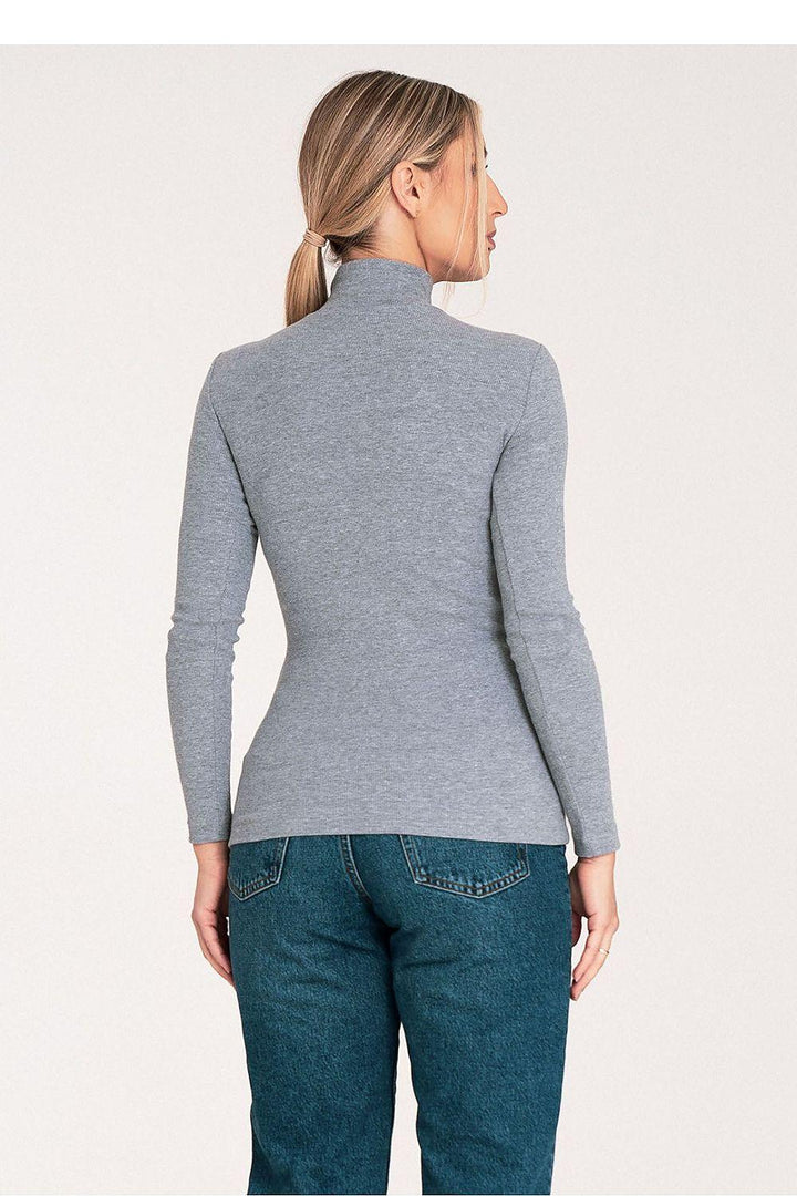Lightweight Ribbed Cotton Turtleneck - Ludowika 