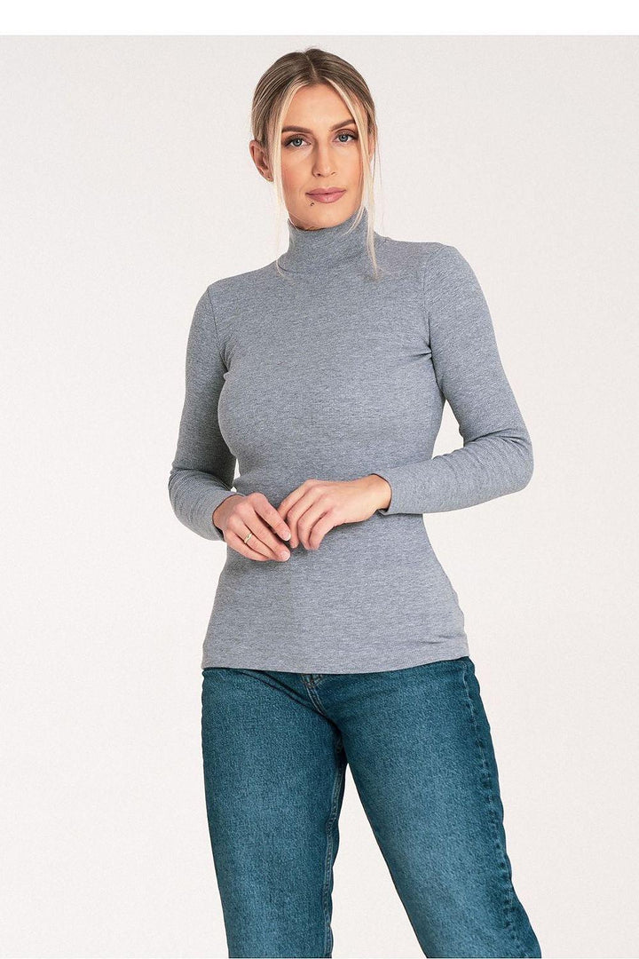 Lightweight Ribbed Cotton Turtleneck - Ludowika 