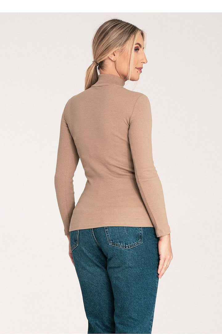 Lightweight Ribbed Cotton Turtleneck - Ludowika 