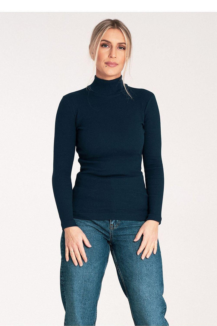 Lightweight Ribbed Cotton Turtleneck - Ludowika 