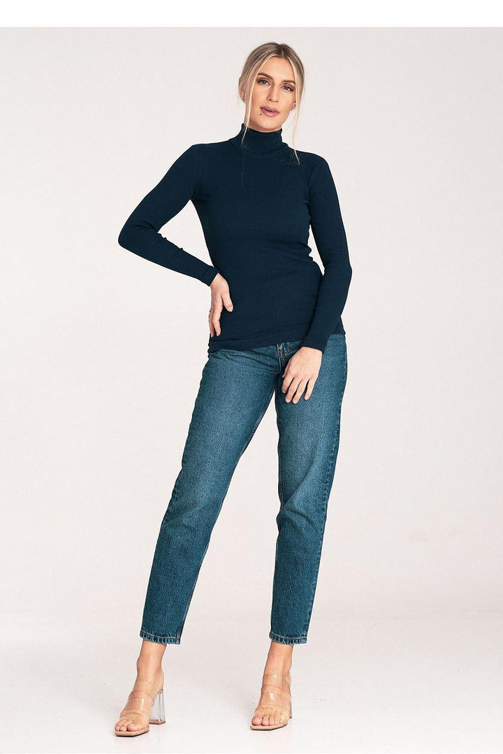 Lightweight Ribbed Cotton Turtleneck - Ludowika 
