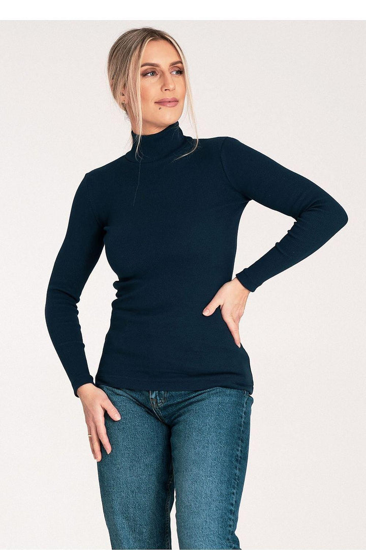 Lightweight Ribbed Cotton Turtleneck - Ludowika 