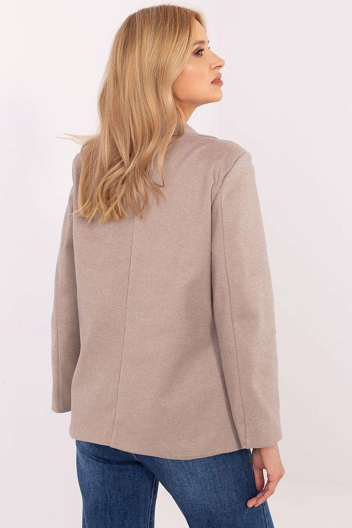 Casual Women's Blazer with Detachable Brooches - Ludowika 