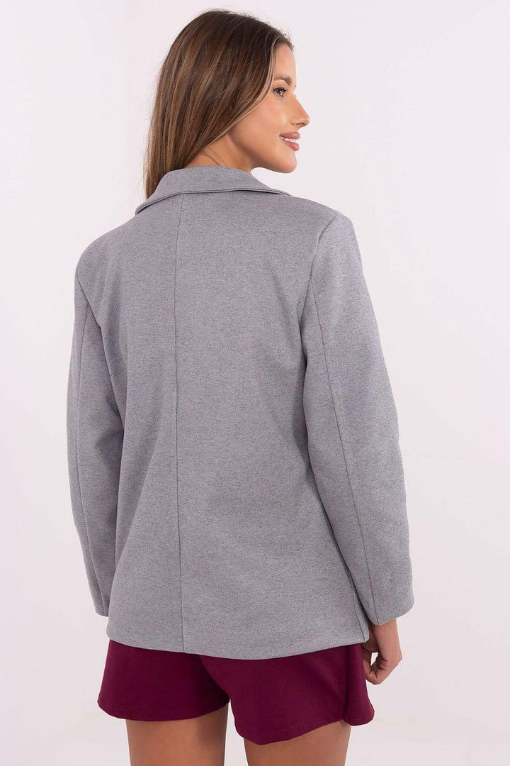 Casual Women's Blazer with Detachable Brooches - Ludowika 
