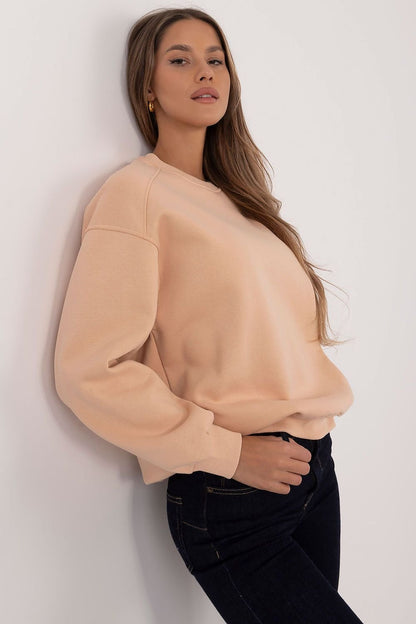 A women's casual sweatshirt with long sleeves, a round neckline, and inner insulation for colder days. Made from a durable cotton and polyester blend, it features a smooth, timeless design without a zipper, perfect for minimalist or layered styling. Comfortable and classic for everyday wear.






