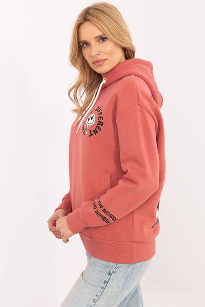 A comfortable and stylish women's casual sweatshirt made from a high-quality cotton and polyester blend, featuring prints on the front, back, and sleeves, with a hood and slip pockets for added functionality. Ideal for colder days, with a modern, versatile design that pairs well with jeans, leggings, or sweatpants.






