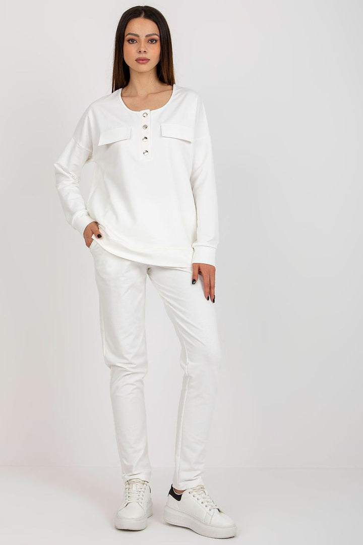 Modern Cotton Snap-Front Tracksuit Set - Ludowika 