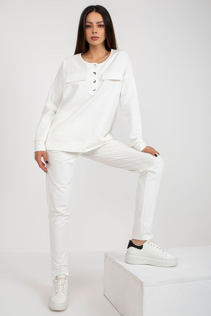 Modern Cotton Snap-Front Tracksuit Set - Ludowika 