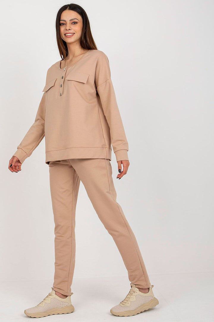 Modern Cotton Snap-Front Tracksuit Set - Ludowika 