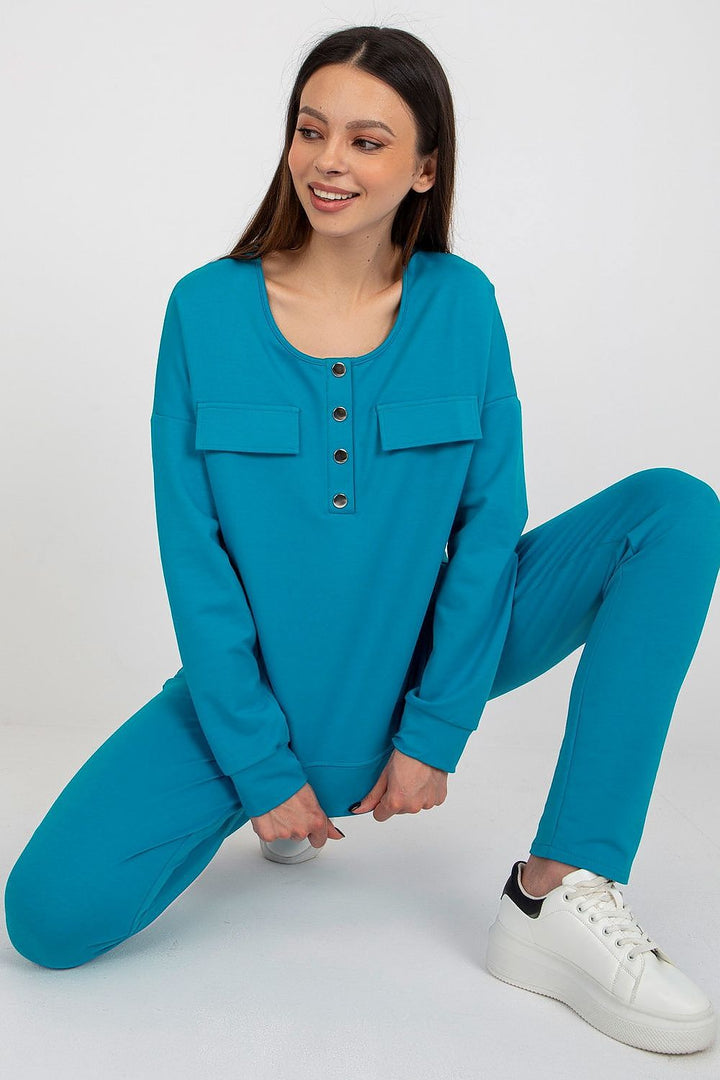 Modern Cotton Snap-Front Tracksuit Set - Ludowika 