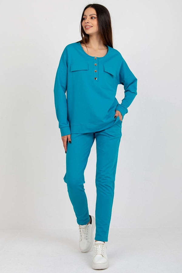 Modern Cotton Snap-Front Tracksuit Set - Ludowika 
