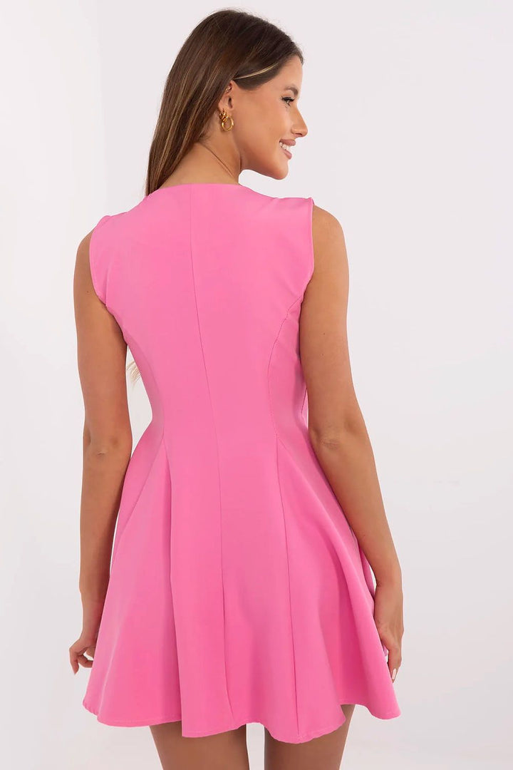 Blazer-Style Wrap Mini Dress with Ruching - Ludowika 