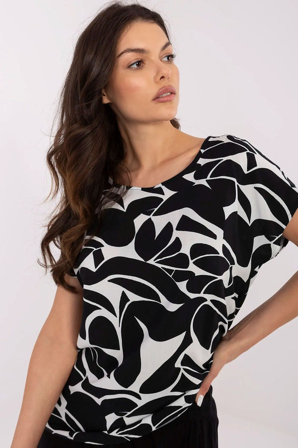 Women's Soft Viscose Eco-Friendly Printed Top - Ludowika 