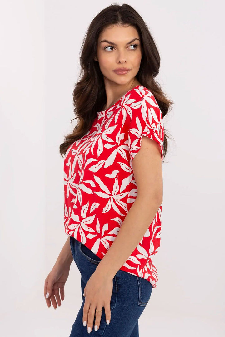 Women's Soft Viscose Eco-Friendly Printed Top - Ludowika 