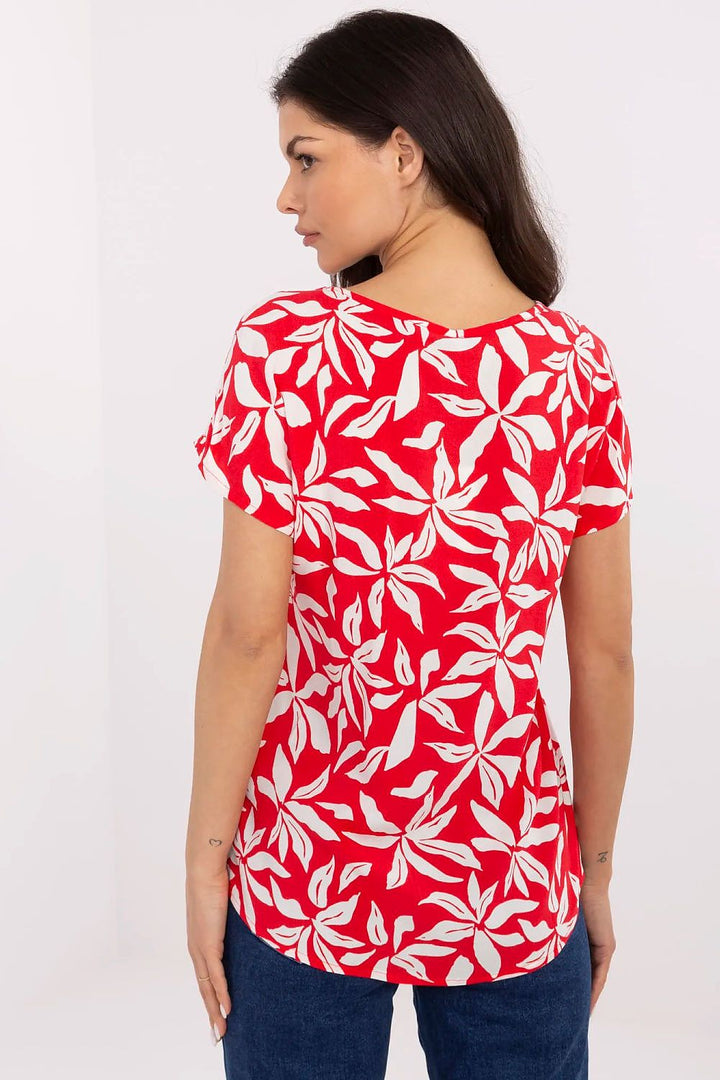 Women's Soft Viscose Eco-Friendly Printed Top - Ludowika 