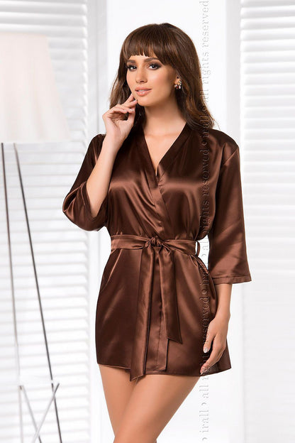 Luxurious Red Italian Satin Bathrobe