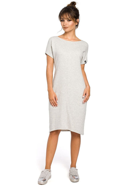 Casual Loose-Fit Dress with Seam Pockets