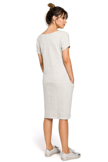 Casual Loose-Fit Dress with Seam Pockets