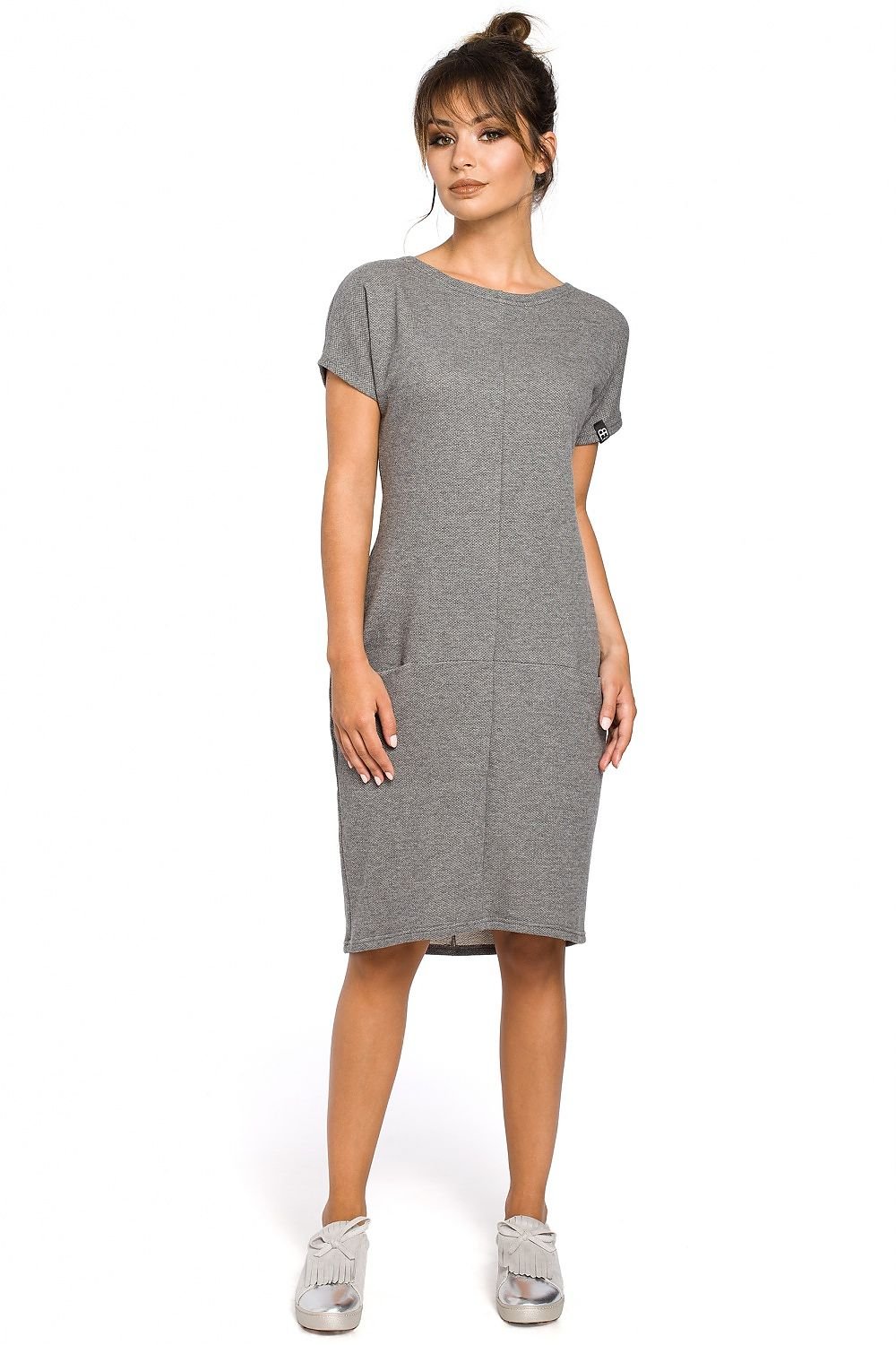 Casual Loose-Fit Dress with Seam Pockets