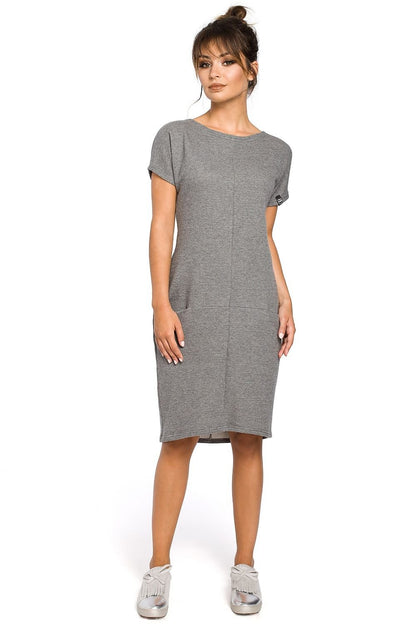 Casual Loose-Fit Dress with Seam Pockets