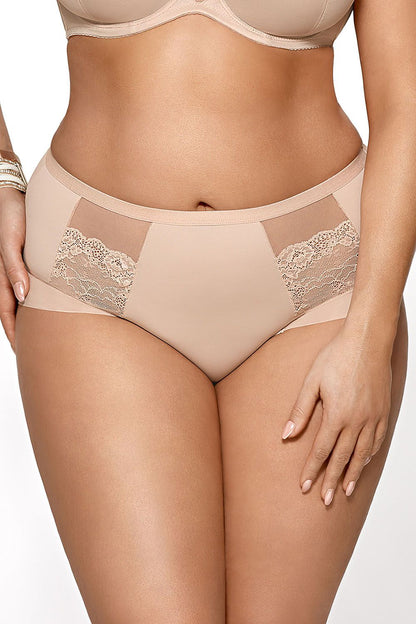 Elegant and Feminine Lace-Inset Panties with Shapely Design