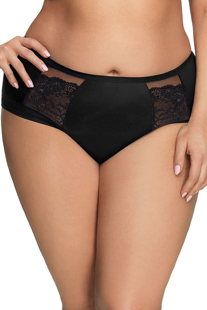 Elegant and Feminine Lace-Inset Panties with Shapely Design