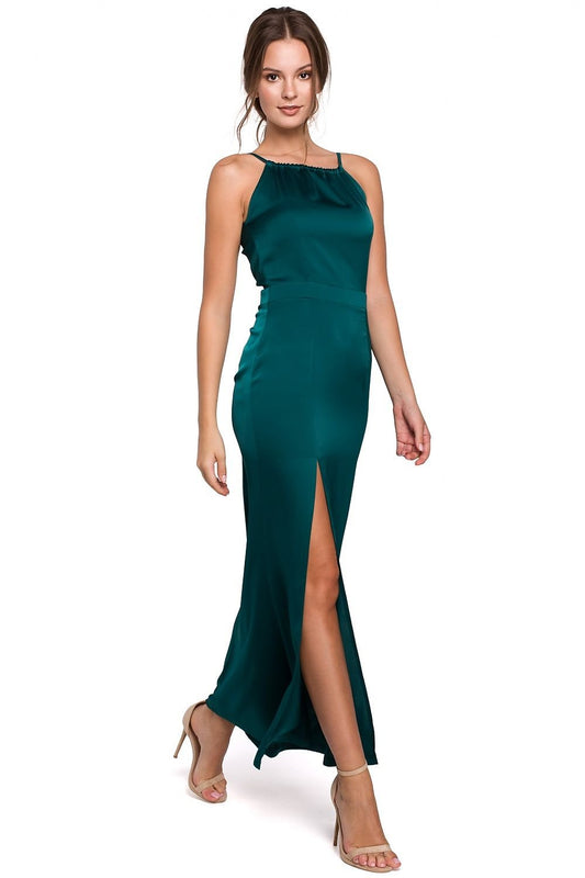 Ultra-Feminine Halter Neck Maxi Dress