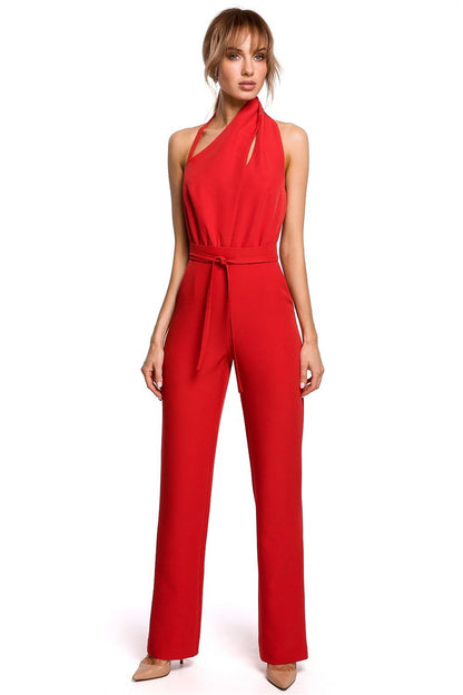 Women's Asymmetrical Neckline One-Piece Suit for Special Occasions