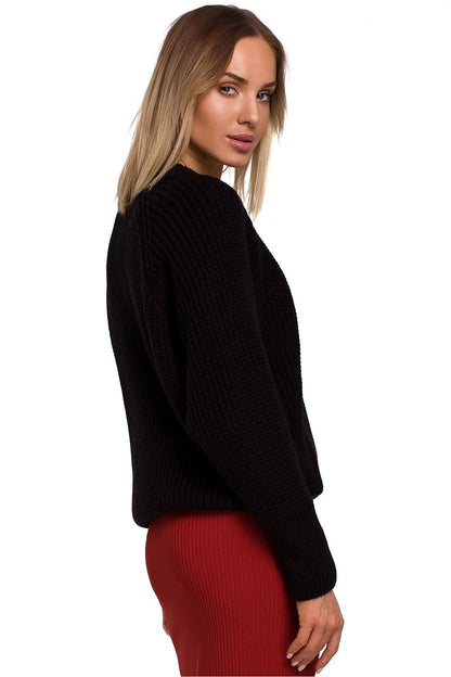 Timeless Ribbed Sweater with Wide Sleeves